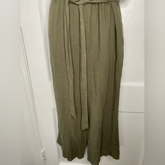 ALTAR’D STATE NWT Olive Green Button-Up Belted Dress Large - Picture 3 of 9